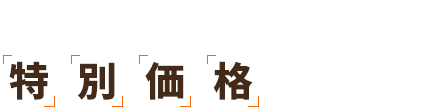 特別価格でご提供